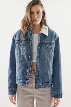 Sonny Sherpa Trucker Jacket    jean jacket Kancan- Tilden Co. Jean Sherpa Jacket Outfit, Sherpa Jacket Outfit, Sherpa Trucker Jacket, Sherpa Jacket, Best Jeans, Trucker Jacket, Jacket Outfits, Jean Jacket, Fashion Forward