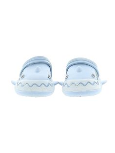 Unbranded Clogs Size: 1 1/2 Shoes - used. No Fabric Content | Clogs: Blue Shoes - Size 1 1/2 Synthetic Slip-on Clogs For Playtime, Cute Blue Non-slip Clogs, Playful Non-slip Slip-on Clogs, Playful Non-slip Slip-on Slides, Light Blue Synthetic Slip-on Slides, Light Blue Synthetic Slides With Round Toe, Non-slip Synthetic Slide Clogs, Fun Synthetic Clogs With Rubber Sole, Blue Slip-on Slippers With Round Toe