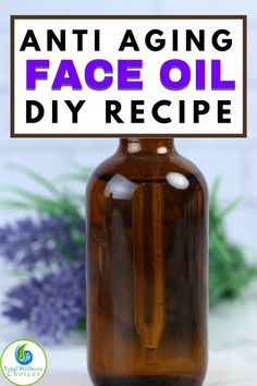 Face Oil Diy, Diy Face Oil, Face Oil Recipe, Face Serum Recipe, Natural Face Serum, Essential Oil Anti Aging, Essential Oils For Face, Anti Aging Face Serum, Diy Anti Aging