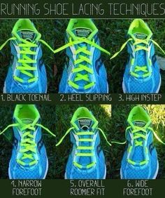 the steps in how to lace running shoes