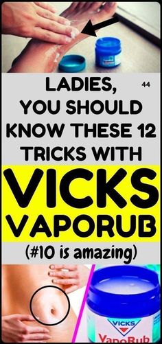 Every Woman Should Know  - These 12 Tricks With Vicks VapoRub by Tracy Smith | This newsletter was created with Smore, an online tool for creating beautiful newsletters for educators, nonprofits, businesses and more Vapo Rub, Stop Coughing, Vaporub Uses, Vicks Vapor Rub, Vicks Vapor, Vicks Vaporub Uses, Cold Remedy, Uses For Vicks, Vapor Rub