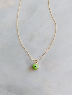 It’s all in the lil details💚 Gorgeous vibrant green evil eye on our gold plated gold snake chain. Such a fun piece to layer with⚡️ Length: 14-17” adjustable Green Adjustable Chain Charm Necklace For Everyday, Adjustable Necklace With May Birthstone, Trendy Green Jewelry With Adjustable Length, Green Charm Necklace With Round Pendant And Adjustable Chain, Trendy Green Charm Necklace For Gift, Trendy Green Charm Necklace Perfect For Gifts, Everyday Green Round Pendant Charm Necklaces, Green Necklace With Adjustable Length For Gift, Everyday Green Jewelry With Adjustable Chain