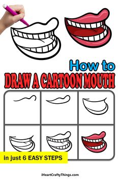 how to draw a cartoon mouth in just 6 easy steps with pictures and instructions for kids