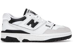 New Balance 550 Sea Salt, 550 Sea Salt, Sneaker New Balance, Dr Shoes, Trendy Shoes Sneakers, Black Shoes Men, Black And White Sneakers, Black And White Shoes, Sneakers Adidas