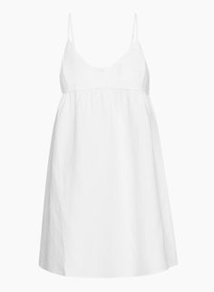 LOVER LINEN MINI DRESS | Aritzia Linen Mini Dress For Daywear, Unlined A-line Linen Dress For Daywear, Unlined Sundress For Daywear, Linen A-line Mini Dress For Brunch, Linen V-neck Mini Dress For Vacation, Linen Mini Dress For Brunch, Unlined Linen Dress For Daywear, Summer Daywear Mini Dress With Empire Waist, Linen A-line Mini Dress For Beach