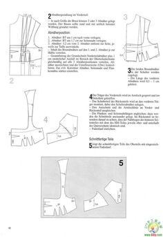 an instruction manual for sewing the top and bottom part of a dress, with instructions to make