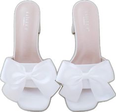 Wedding Sandals, Wedding Parties, Block Heel Sandals, Satin Slip, Satin Bow, White Satin, Block Heels Sandal, Heel Sandals, Easy Wear