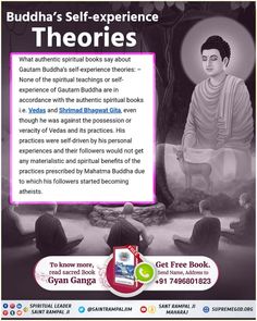 an advertisement for buddha's self - experience books