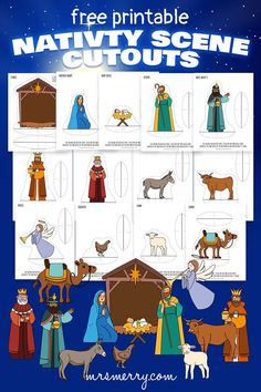 free nativity scene printable cutouts Nativity Scene Printable, Nativity Scene Characters, Printable Nativity Scene, Nativity Printables, Scene Crafts, Nativity Scene Crafts, Nativity Characters, Printable Nativity, Nativity Coloring Pages