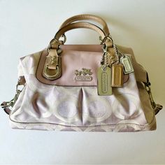 I Carried This Only 3x And Then It Was Stored! Very Clean Bag On The Inside And Outside. Flaws Are Yellowing Of The Patent Leather And Around The Zipper. Inside And Bottom Of The Bag Is Pristine. No Rips, Stains, Or Odors. This Light Purple Is Currently So On Trend This Spring And Summer! And Was Color Of The Year. Please View All Photos Carefully And Ask Any Questions! Approximately 12x7" Can Be Converted From A Hand Bag To Shoulder Bag With The Attached Strap! Inside: 1 Zip Pocket, 1 Other Poc Lilac Lavender, Coach Leather, Vintage Coach, Color Of The Year, Op Art, Purse Bag, 7 H, Hand Bag, Light Purple