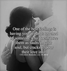 a man and woman embracing each other with the words, one of the best feelings is having