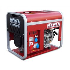 the mosa e - 3500m portable generator is on display