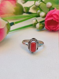 Beautiful Coral Ring-Red Coral Silver Ring-Vintage Coral Jewelry-Statement Ring-Handmade Ring-Oval Coral Ring-Designer Ring--Adjustable Ring About Item ; Materiel : 925 Sterling Silver Stone : Natural Coral  Weight :  26 Carat  Approx. Ring Size : Adjustable: Payment Policy  We Accept The Payment Vie  PayPal Only : Thanks For Visit Our Shop  JewelsGalleryShop Classic Adjustable Red Ring, Vintage Adjustable Rectangular Ring, Adjustable Red Oval Ring, Adjustable Vintage Ruby Ring, Adjustable Oval Red Ring, Vintage Adjustable Red Ruby Ring, Antique Style Toe Ring As Gift, Antique Toe Ring As Gift, Antique Toe Rings For Gifts