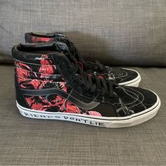 Shoes Are Brand New Without The Box Stranger Things Upside Down, Vans Sk8 Hi Reissue, Shoes Vans, Vans Sk8 Hi, Vans Black, Sk8 Hi, Vans Sk8, Mens Vans, Vans Shoes