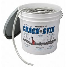 Crack Filler, Product Type Crack Filler, Base Material Acrylic Latex, Cure Type Heat, Resistance Properties Chemical Resistant, Product Form Solid, Container Size 10 lb, Container Type Pail, Coverage 125 ft @ 1/2 in, Full Cure Time 20 min, Maximum Crack Width 2 in, Color Gray, For Use On Surface Material Asphalt, Concrete, Standards ASTM C661-01, ASTM C679, ASTM C794-10, ASTM D3359, VOC Content 0 g/L, Flash Point 420 Degrees F, For Use With Propane Torch Size: 10 lbs.  Color: Multicolor. Concrete Repair Products, Driveway Repair, Easy Home Improvement Projects, Easy Home Improvement, Concrete Driveways, Home Fix, Concrete Projects, Up House, Diy Home Repair