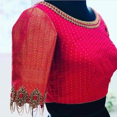 Top 60+ New Blouse Designs [2020] | Latest Blouse Design Inspirations For 2020 Traditional Blouse Designs, Cutwork Blouse Designs, Wedding Blouse Designs, Simple Blouse Designs, Maggam Work Blouse Designs