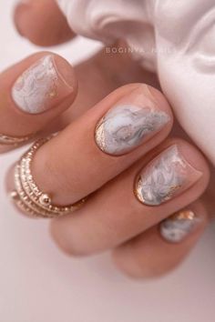 Emerald Nails, Marble Nail Designs, Her Nails, Get Nails, Marble Nails