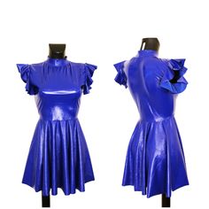 📌✂Please contact me if you would like a custom made dress for your size with your measurements for an extra charge of £12.00. 💋Hand Made with Love💋 Item Specifics: Style: Bodycon Dress Colour: Royal Blue Fabric: PVC Material: Faux Vegan Leather Fabric Stretch: Pvc Stretch Pattern: Plain Size: XS(6) S(8) M(10) L(12) XL(14) XXL(16) Neckline: Polo Neck Silhouette: Bodycon Skater Dress Length: Knee Length Sleeve Length: Short Flutter Sleeve Occasion: Party, Evening Wear, Special Occasion Design F Fitted Short Sleeve Mini Dress For Costume Party, Blue Fitted Dress For Costume Party, Fitted Blue Dress For Costume Party, Fitted Blue Mini Dress For Costume Party, Style Bodycon Dress, Dress Colour, Light Blue Dresses, Polo Neck, Pvc Material