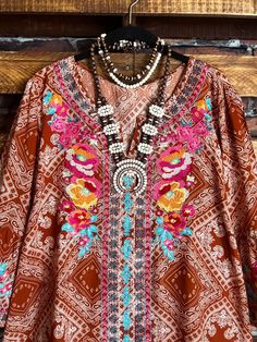 A beautiful Boho Timeless embroidered Top . 100% Rayon Hand Wash Cold Wash Loose Fitting 3Q sleeve Imported Measurement Approx.; 1X: Bust 48/50" 2X; 48/50" 3X; 52/54" Lenght: 30/32" Antique Lace, Slipper Shoes, Shoe Size Chart, Clothing Size Chart, Embroidery Details, Chic Boutique, Embroidered Top, Top 100, Printed Blouse