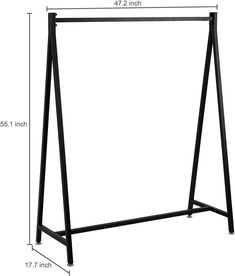 Modern Heavy Duty Black Metal Freestanding Hanging Garment Rack Display Stand-MyGift Retail Clothing Display, Dress Rack, Rolling Clothes Rack, Black Rack, Closet Clothes Storage, Wardrobe Clothing, Black Closet, Diy Clothes Rack, Prop House