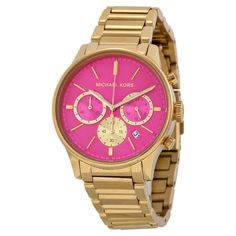 Michael Kors Bailey Chronograph Watch In Gold/Pink. Style Mk5909. 44 Mm Face, 20 Mm Band Width, Button Clasp. New, Never Worn, No Scratches On The Dial That I Can Detect. Original Box Not Included. Make An Offer! Classic Pink Watch With Round Dial, Pink Chronograph Watch For Formal Occasions, Classic Pink Round Watch, Pink Round Watches With Subdials, Pink Chronograph Watch As Gift, Pink Chronograph Watch For Gift, Modern Pink Chronograph Watch, Pink Watches With Subdials As A Gift, Pink Watch With Subdials As Gift