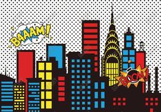 Gatsby Superhero Cityscape Photography Backdrop Gbsx-00346 - Gatsby Backdrop Birthday Picture Backdrop, Superhero Backdrop, Superman Photos, Birthday Photo Backdrop, Superhero City, Photo Backdrop Birthday, Superhero Pictures, Superman Pictures, Picture Backdrop