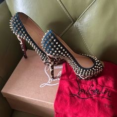 Questions? Leave A Comment Below! New Without Tags Blue Pumps, Blue Heels, Leather Pumps, Christian Louboutin Shoes, Shoes Women Heels, Christian Louboutin, Shoes Heels, Pumps, Women Shoes