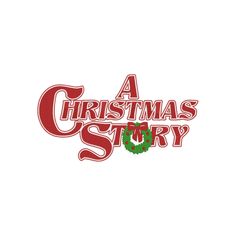 a christmas story logo on a white background