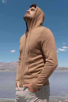 Introducing our Lightweight Full-Zip Baby Alpaca Hoodie. Crafted from the finest baby alpaca wool, renowned for its luxurious softness and sustainability, this hoodie promises an unparalleled blend of warmth, comfort, and durability. It is designed for versatility and year-round wear and comes in timeless colors to suit your style. A must-have for the modern man! Packable for on-the-go wear. Both warm and lightweight. Wrinkle-free design. Breathable and adaptable to any climate. Full-Zip Hoodie Womens Sweater Coats, Lightweight Baby, Capes & Ponchos, Poncho Tops, Mens Pajamas, Baby Alpaca, Alpaca Wool, Wrinkle Free, Sweater Coats