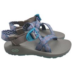 Like New! *Price Firm* Travel-Ready Sandals With Enhanced Comfort From A Pillow-Top Layer Of Ultra-Soft Pu For Instant-Cushion Underfoot. Go For A Hike In The Mega Z/Cloud Women's Outdoor Sandal By Chaco. With An Adjustable 32mm Polyester Jacquard Webbing Upper, This Buckle Strap Sandal Has Chaco Cloud Cushioning For Unmatched Comfort. The Podiatrist-Certified Luvseat Footbed And Midsole Support Every Step, While The Chacogrip Lug Outsole Provides Outstanding Traction On Rugged Terrain. Fabric U Blue Sport Sandals With Adjustable Strap For Summer, Gray Sandals For Spring Outdoor, Casual Blue Sport Sandals With Ankle Strap, Casual Blue Ankle Strap Sport Sandals, Blue Sandals For Summer Outdoor Activities, Blue Sandals For Outdoor Activities In Summer, Summer Blue Sandals For Outdoor Activities, Blue Sport Sandals For Summer Outdoor Activities, Blue Sport Sandals For Outdoor Summer Activities