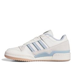 (WMNS) Adidas Forum Low CL 'White Wonder Blue' IG3964 Blue Forum Low, Adidas Forum Low Cl, Blue Adidas Forum, Adidas Forum Low Ambient Sky, Adidas Forum Low Light Blue, Sneaker Boutique, Shoe Inspo, Blue Adidas, Stylish Sneakers