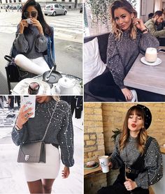 Buy More! Save More!





Size/cm



Bust



Length



Shoulder to sleeve





S



100



50



68





M



102



51



69





L



104



52



70 Fashion Process, Pullover Mode, Pullover Women, Long Sleeve Jumper, Loose Shorts, Loose Sweater, Sweater Pullover, Lantern Sleeve, Knitted Pullover Sweaters