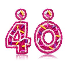 PRICES MAY VARY. 【Happy Birthday Earrings】Get ready to celebrate your milestone 16th birthday with this must-have earrings! They are embellished with pink beading and accent multi colored beading as well and the back is completely felt covered. Classic, elegant and always on trend, these earrings will complement your birthday outfits in a delicate and sophisticated way, the chic and fun design will surely let you to be a protagonist. 【Celebration Earrings】Our make a birthday wish earrings are pe Novelty Multicolor Earrings For Birthday, Playful Multicolor Earrings For Birthday, Birthday Drop Earrings, Pink Earrings For Birthday And Valentine's Day, Pink Party Earrings For Mother's Day, Pink Earrings For Mother's Day Party, Novelty White Earrings For Birthday, Pink Novelty Jewelry For Birthday, Novelty Multicolor Jewelry For Birthday