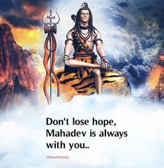 17.1k Likes, 191 Comments - ©𝗕𝗘𝗦𝗛𝗜𝗩𝗔𝗔𝗬 🔱 (@be.shivaay) on Instagram: “Trust me, Mahadev is always with you ❤️ Har Har Mahadev🔱👏✨” Shiv Quotes, Lord Shiva Quotes, Divine Quotes, Shiva Quotes, Shiva Shankara, Shiva Shankar, Mahadev Quotes