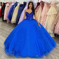 Royal Blue Ball Gown For Quinceanera During Prom Season, Blue Gown For Quinceanera During Prom Season, Blue Tulle Gown For Quinceanera, Blue Tulle Ball Gown For Homecoming, Royal Blue Ball Gown For Quinceanera And Prom Season, Royal Blue Royal Ball Gown For Quinceanera, Blue Tulle Quinceanera Dress, Royal Blue Gown For Quinceanera And Prom, Royal Blue Gown For Quinceanera And Prom Season