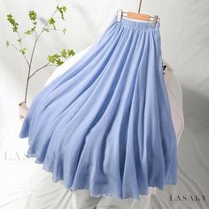 Lasaky - Luxurious Semi-Sheer Maxi Dress with Relaxed Fit and Soft Cotton Blend Cheap Maxi Skirts, Sheer Maxi Dress, Black White Yellow, Summer Linen, Elegant Skirt, Yellow Light, Linen Skirt, Type Of Pants, Skirts Maxi