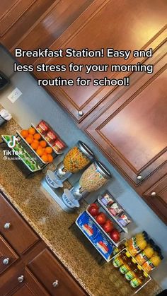 Breakfast Station, Diy Breakfast, Home Office Inspiration, House Organisation, Kitchen Organization Diy, Kitchen Organization Pantry, Hamburger Helper, Organizing Hacks, Barbie Diy