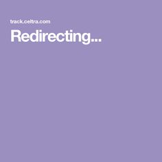 the words redirecting are written in white on a purple background