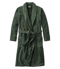 Men's Terry Cloth Organic Cotton Robe Long Sleeve Cotton Robe For Wellness, Cozy Cotton Robe For Loungewear, Terry Cloth Robe, Men's Robes, Mens Sleepwear, Sleepwear & Loungewear, Shawl Collar, Terry Cloth, Ll Bean