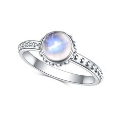 SPECIFICATIONS is_customized: Yes Style: Classic Style: Trendy/Vintage/Classic Shapepattern: Round Setting Type: Bezel Textured Milky Blue Moonstone Ring in 925 Sterling Silver Ring Moonstone, Bezel Set Ring, Guangdong China, Blue Moonstone, Moonstone Jewelry, Jewellery Gift, Moonstone Ring, Types Of Rings, Moon Stone