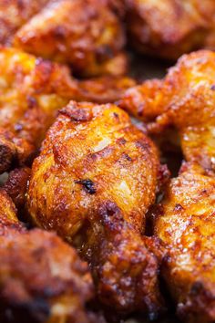 some fried food is sitting on a plate