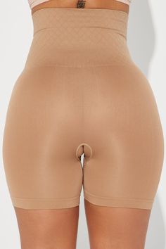 Available In Brown/combo. Medium Support - Mid level compression & support Shapewear Short 2 Pack Pack Includes Brown And Black High Waist Tummy Control Waistband Mid Thigh Length Stretch Final Sale 85% Nylon 15% Spandex Imported | Body Moves Compression Shapewear Short 2 Pack in Brown size M/L by Fashion Nova Wedding Shapewear, Compression Shapewear, Yashoda Krishna, Nigerian Dress, Shaper Panty, Bodycon Outfits, Body Shapewear, Shapewear Bodysuit, Black High Waist