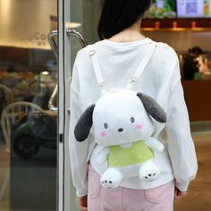 Cartoon Cinna Plush Backpack - Lovesickdoe 🐰🎒✨ Embrace cuteness on the go with the Cartoon Cinna Plush Backpack. This delightful backpack showcases an adorable cartoon Cinna plush design, adding a touch of kawaii charm to your everyday adventures. The Cartoon Cinna Plush Backpack is designed to combine functionality and cuteness. The plush material offers a cozy and comforting feel, while the roomy interior provides ample space to carry your belongings. Featuring adjustable straps and a sturdy Cute Plush Travel Bag, Cute Plush Backpack For Everyday Use, Cute Plush School Bags, Kawaii Plush School Bag, Kawaii Plush School Backpack, Plush Design, Plush Backpack, Adorable Cartoon, Everyday Adventures