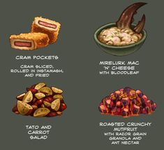 the different types of food that you can eat