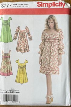 a woman's dress and top sewing pattern