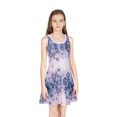 Made for those easy-going summer days, this sleeveless sundress is the perfect way to celebrate fine weather. Its chic style with the A-line cut, mid-length, round neckline keeps it breathable while the eight different sizes enable girls from the age of 2 and above to look their absolute cutest. Made with 95% polyester and 5% spandex for silky comfort.  .: Material: 95% polyester, 5% spandex .: Medium fabric (6.5 oz/yd² (220 g/m .: Sewn-in label .: Mid-length .: A-line cut .: Seam thread color automatically matched to design (black or white) Sleeveless Sundress, Lady Dress, Easy Going, Style Chic, Dress Clothes For Women, Girls Clothing, Popular Style, Summer Days, Mid Length