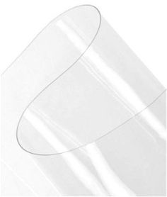 clear plastic sheeting on white background