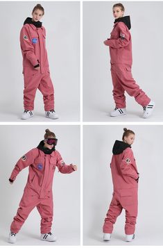 Pink Apocalypse, Chica Punk, Snowboard Suit, Ski Jumpsuit, Elastic Leggings, Suit Jumpsuit, Ski Fashion, Ski Suit, Boiler Suit