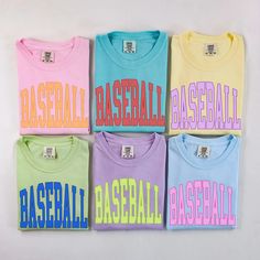 (1) 'Baseball' Graphic Tee – True to You Blue Graphic Print Baseball Jersey For Baseball Season, Throwback Sports T-shirt With Screen Print, Throwback Crew Neck Top For Game Day, Throwback Letter Print Baseball Jersey For Game Day, Casual Blue Baseball Jersey With Letter Print, Blue Crew Neck Baseball Jersey With Letter Print, Blue Tops For College During Baseball Season, Blue Baseball Jersey With Graphic Print, Blue Graphic Print Baseball Jersey