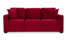 Transitional Sofas, Red Furniture, Red Couch, Sofa Dimensions, Bob's Discount Furniture, Red Sofa, Mattress Store, Discount Furniture, Apartment Interior Design